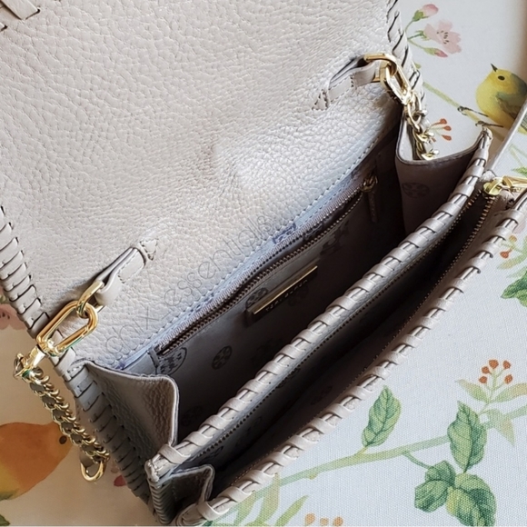 Tory Burch Marion Combo Crossbody - Silver Maple - Picture 8 of 14